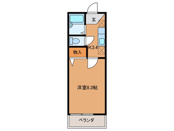 スプリングコ－トＡの物件間取画像